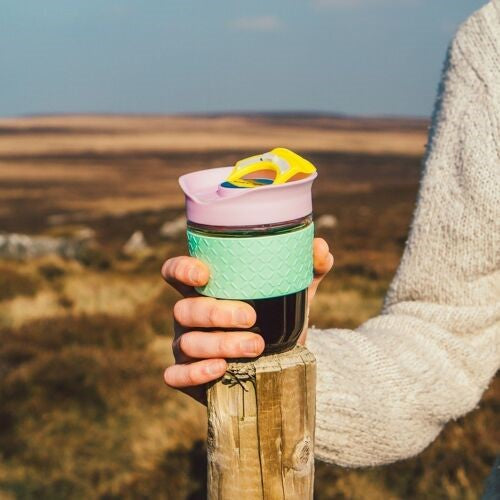 SoleCup Glass Travel Mug - 340ml/530ml - Silicone