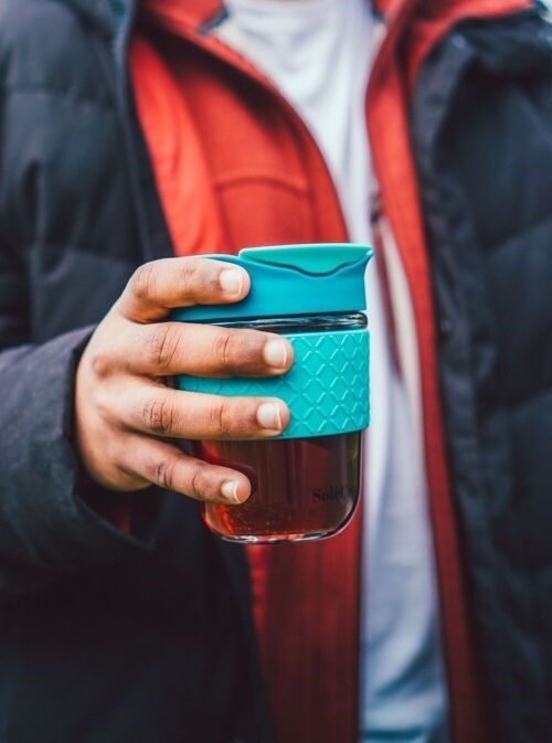 SoleCup Glass Travel Mug - 340ml/530ml - Silicone