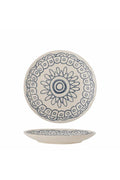 Handbemalter Teller Maple - blau/braun