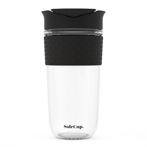 SoleCup Glass Travel Mug - 340ml/530ml - Silicone