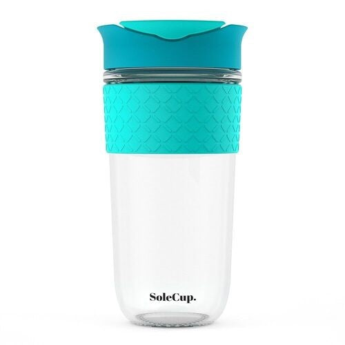 SoleCup Glass Travel Mug - 340ml/530ml - Silicone