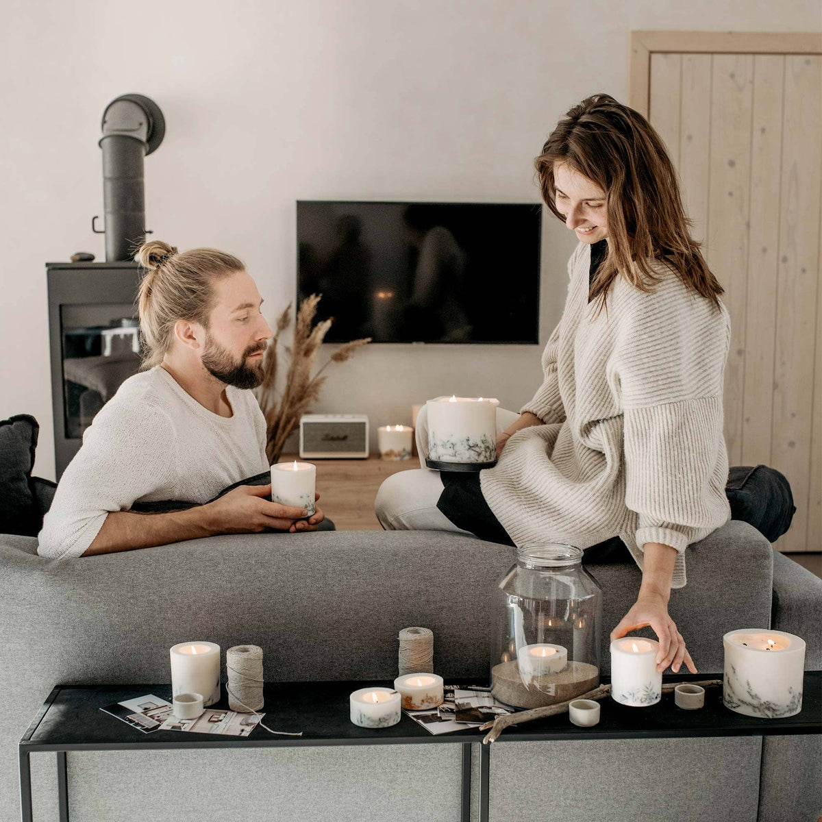 Moos Duftkerzen - MeVita Home - Säulerze ca. 70h - 