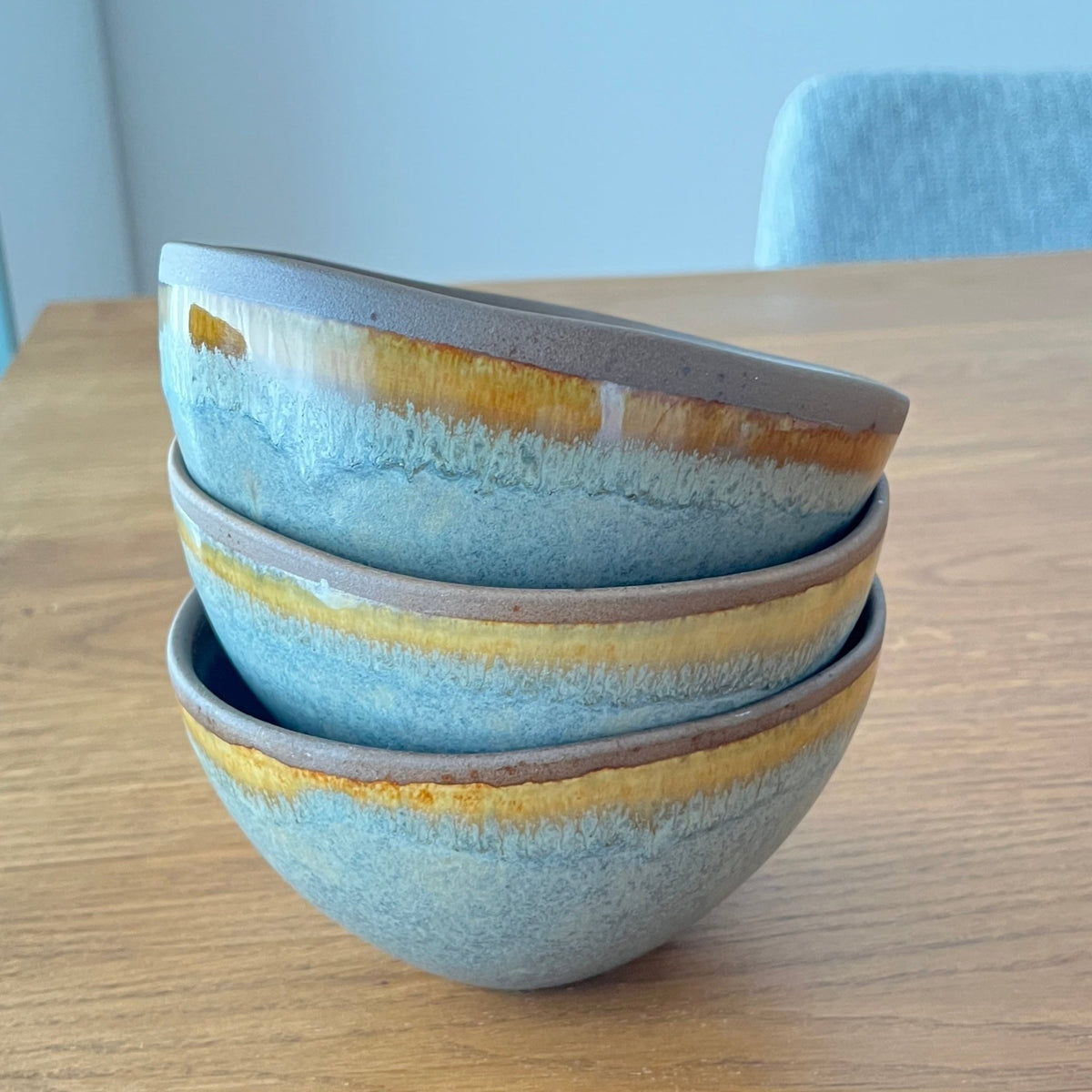 Steinzeug Bowl Rustical - 4er Set - MeVita Home-Bowls-4er Set - 
