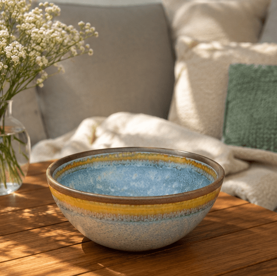 Steinzeug Bowl Rustical - natural - MeVita Home-Bowls-4er Set - 