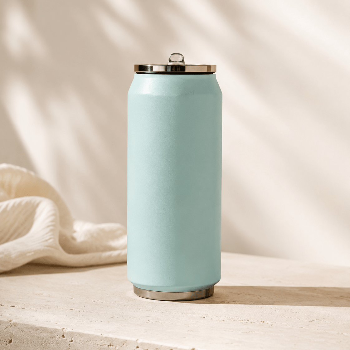 Trinkdose - 280ml / 500ml - thermo/isoliert - MeVita Home-Reisebecher-hellblau-500ml-
