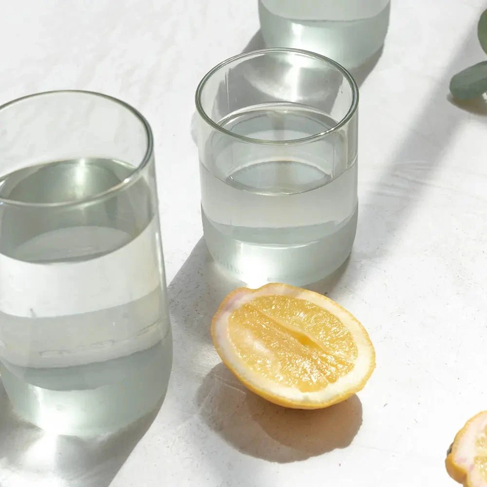 Upcycled Trinkglas Glaze - 250ml/350ml - 6er Set - MeVita Home-Trinkgläser-6er Set - 250ml - 