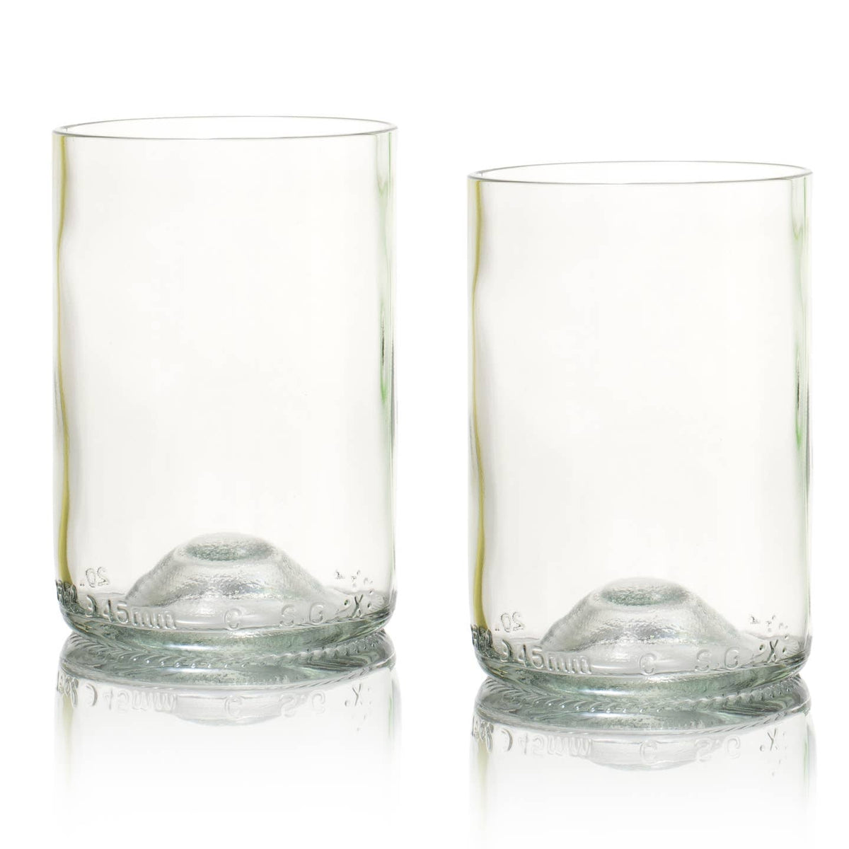 Upcycled Trinkglas Tumbler - 330ml - 4er Set - MeVita Home-Trinkgläser-Klar - 330ml - 